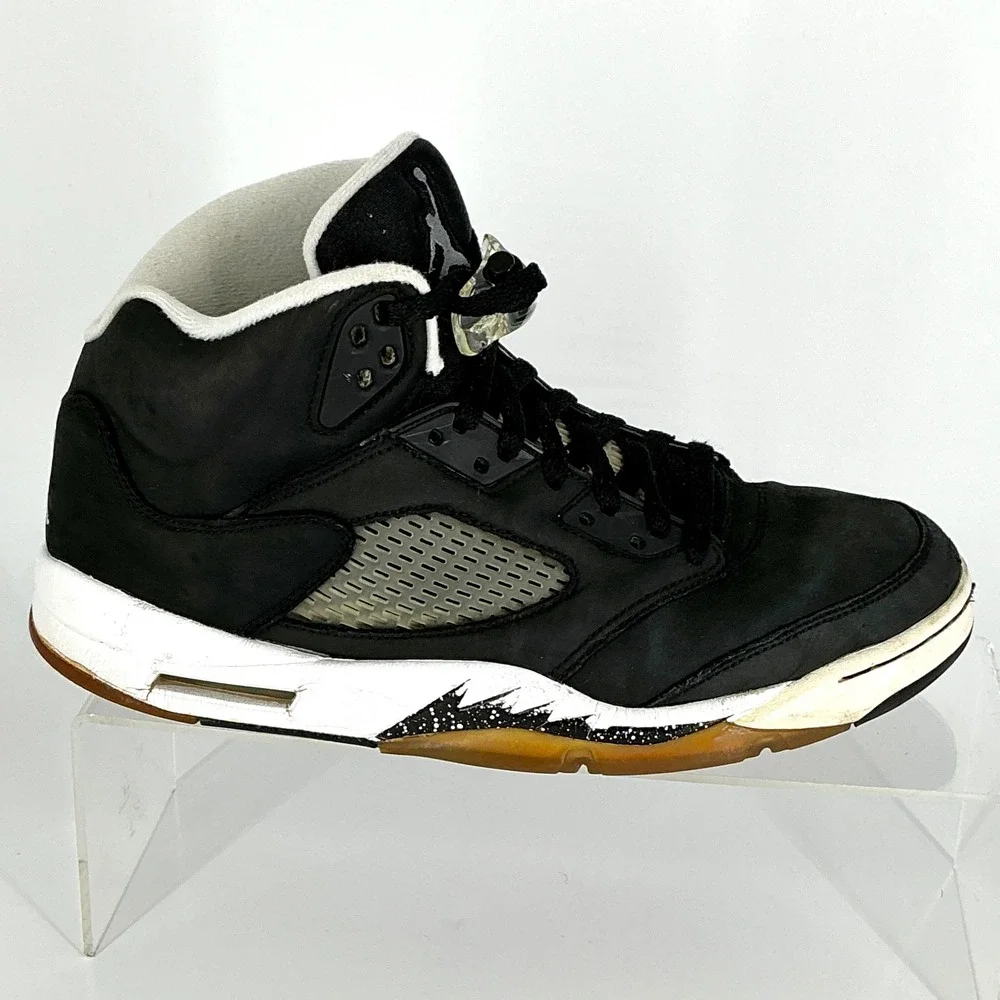 Nike‎ Air Jordan 5 V Mens Size 11.5 Retro Oreo Moonlight Black White Lace Locks